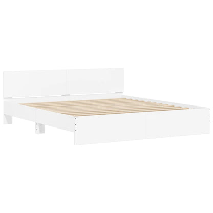Bed Frame | White | Engineered wood, Plywood | Super King | Modern
