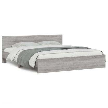 Bed Frame | Grey Sonoma | Engineered wood, Plywood | Super King | Durable