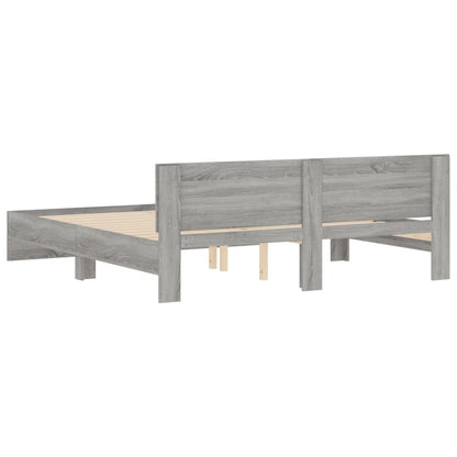 Bed Frame | Grey Sonoma | Engineered wood, Plywood | Super King | Durable