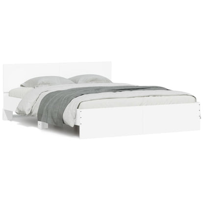 Bed Frame | White | Engineered wood, Plywood | King Size | Durable