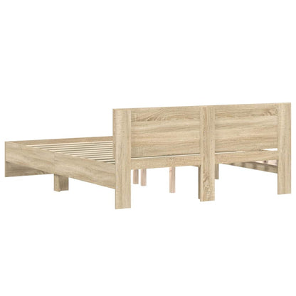 Bed Frame | Sonoma Oak | Engineered wood, Plywood | King Size | Durable