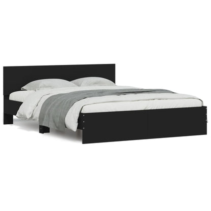 Bed Frame | Black | Engineered wood, Plywood | Double | Bed Frame