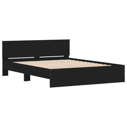 Bed Frame | Black | Engineered wood, Plywood | Double | Bed Frame
