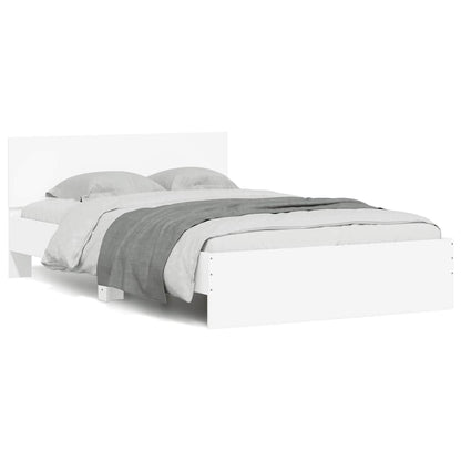 Bed Frame | White | Engineered wood | Double | Durable | Bed Frame