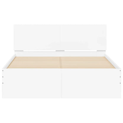 Bed Frame | White | Engineered wood | Double | Durable | Bed Frame