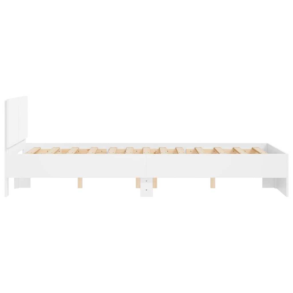 Bed Frame | White | Engineered wood | Double | Durable | Bed Frame