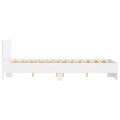 Bed Frame | White | Engineered wood | Double | Durable | Bed Frame
