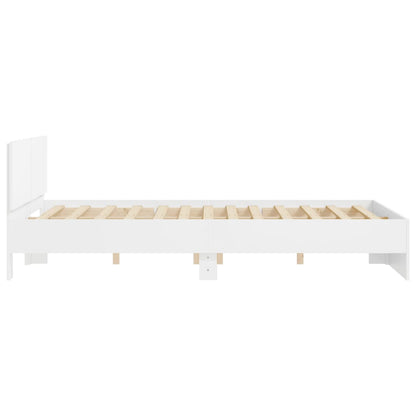 Bed Frame | White | Engineered wood | Double | Modern | Bed Frame