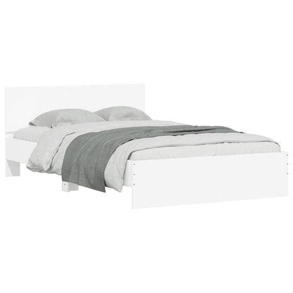Bed Frame | White | Engineered Wood | Double | Robust | Bed Frame