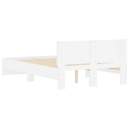 Bed Frame | White | Engineered Wood | Double | Robust | Bed Frame