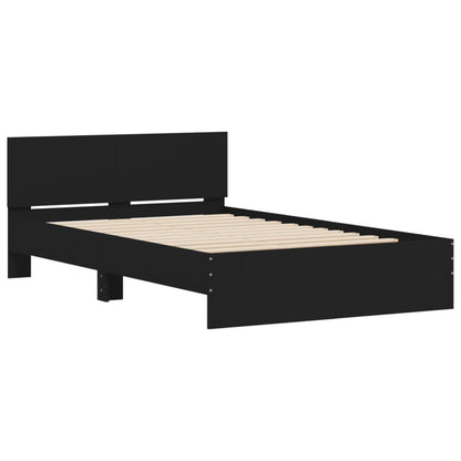 Bed Frame | Black | Engineered wood | Double | Tough | Bed Frame