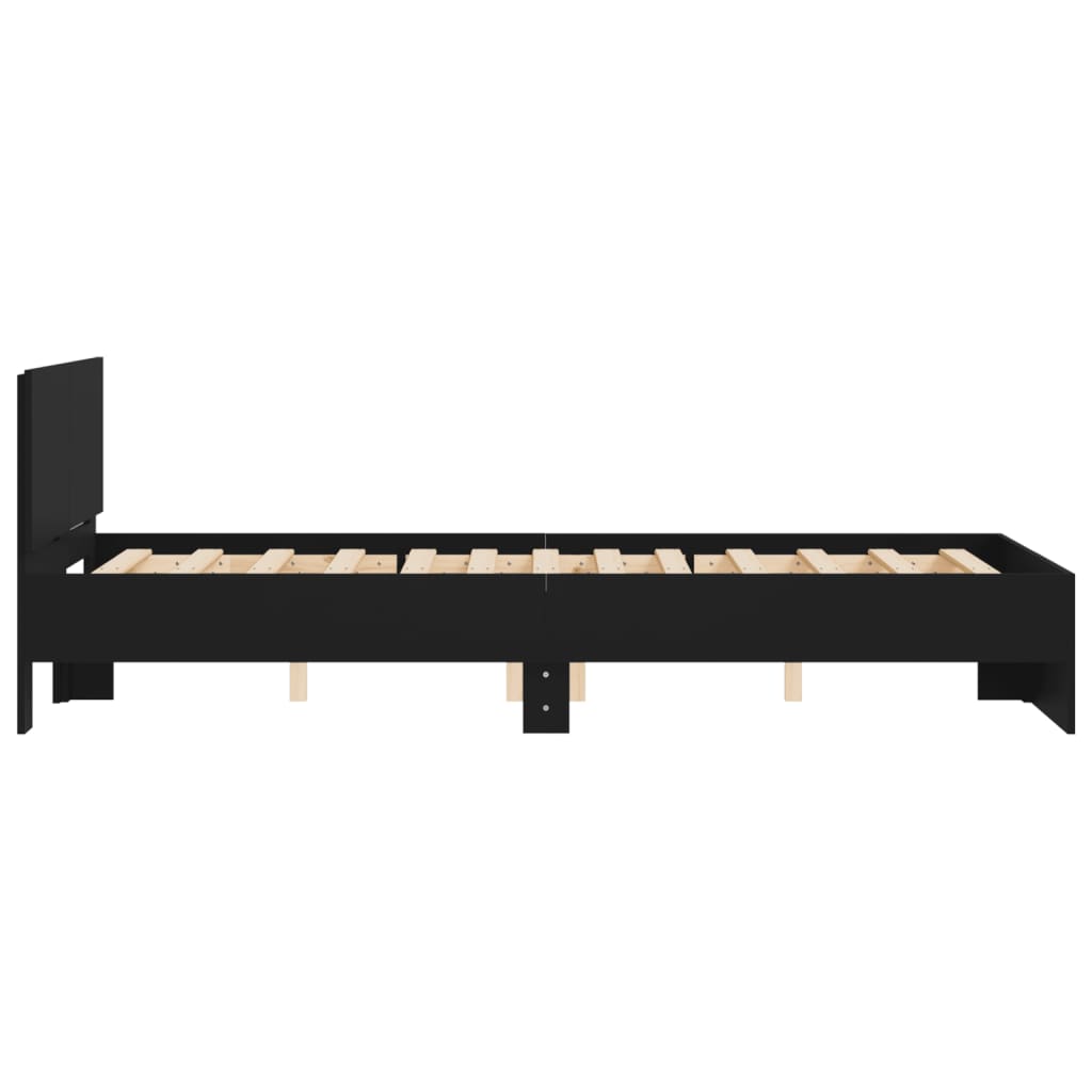 Bed Frame | Black | Engineered wood | Double | Tough | Bed Frame