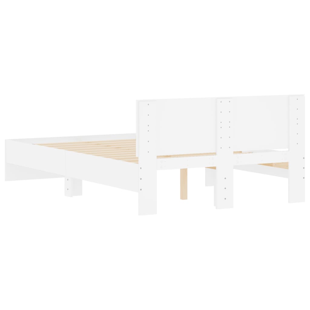 Bed Frame | White | Engineered Wood, Plywood | Small Double |  Durable