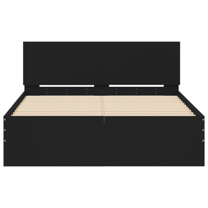 Bed Frame | Black | Engineered wood, Plywood | Small Double | Durable