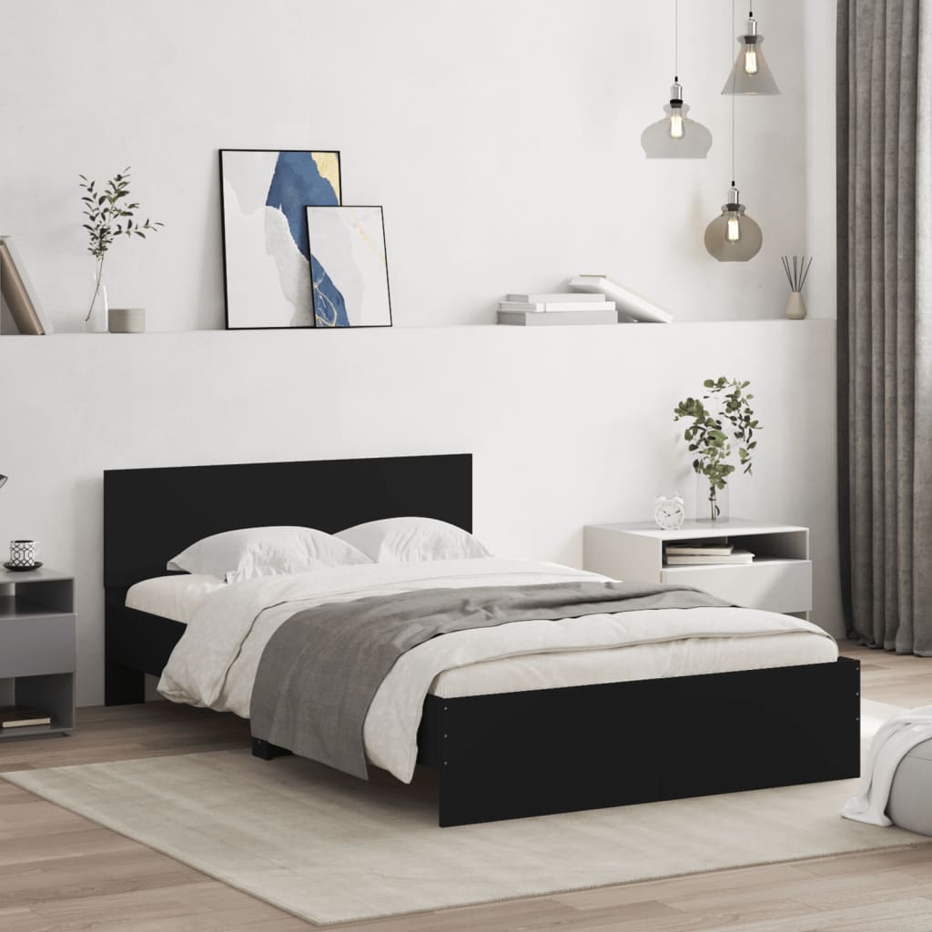 Bed Frame | Black | Engineered wood, Plywood | Small Double | Durable