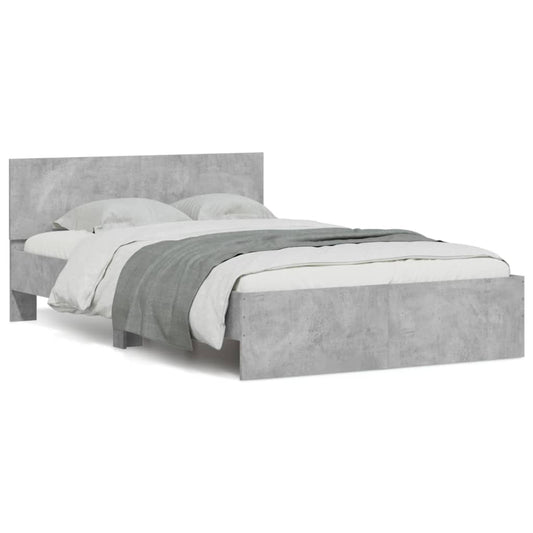 Bed Frame | Concrete Grey | Engineered wood, Plywood | Small Double