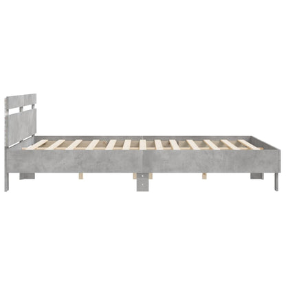 Bed Frame | Concrete grey | Engineered wood, plywood | Double | Bed Frame