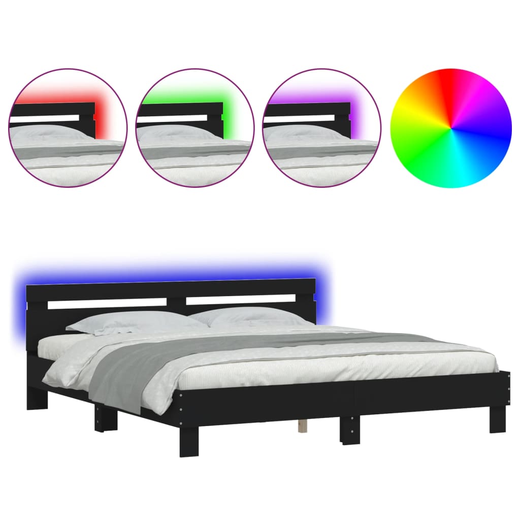 Bed Frame | Black | Engineered wood, Plywood | Super King | Bed Frame