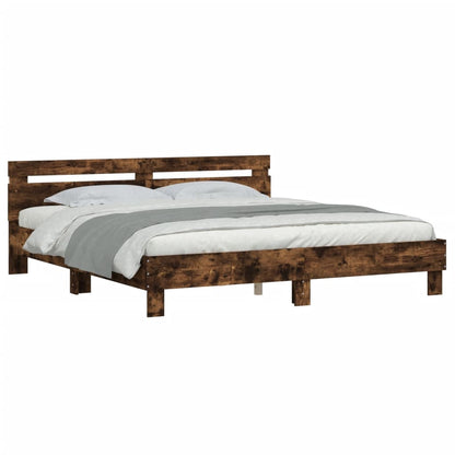 Bed Frame | Smoked Oak | Engineered wood | Super King | Bed Frame