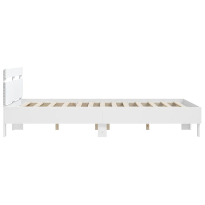 Bed Frame | White | Engineered wood, Plywood | 140 x 200 cm | Bed Frame