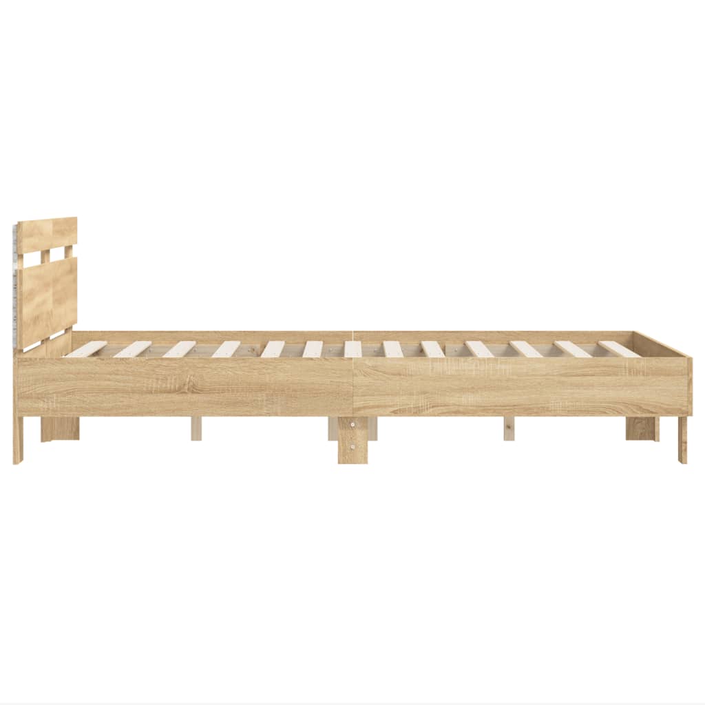 Bed Frame | Sonoma oak | Engineered wood | Double | Bed Frame