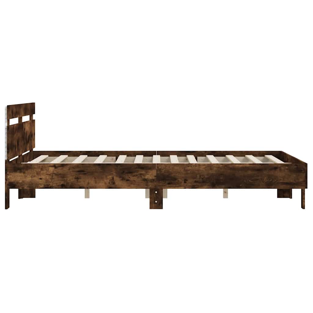 Bed Frame | Smoked oak | Engineered wood | Double | Bed Frame
