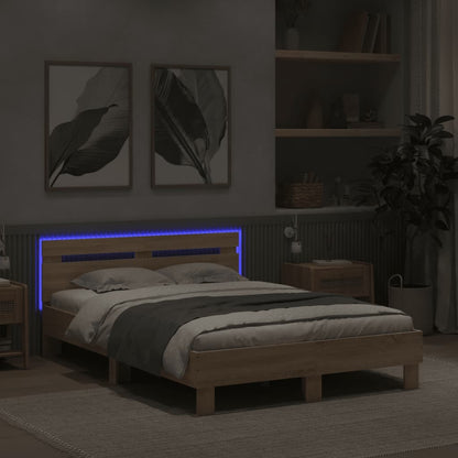 Bed Frame | Sonoma oak | Engineered wood | Small Double | Bed Frame