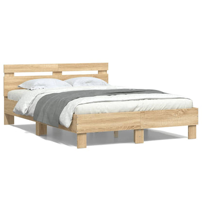 Bed Frame | Sonoma oak | Engineered wood | Small Double | Bed Frame