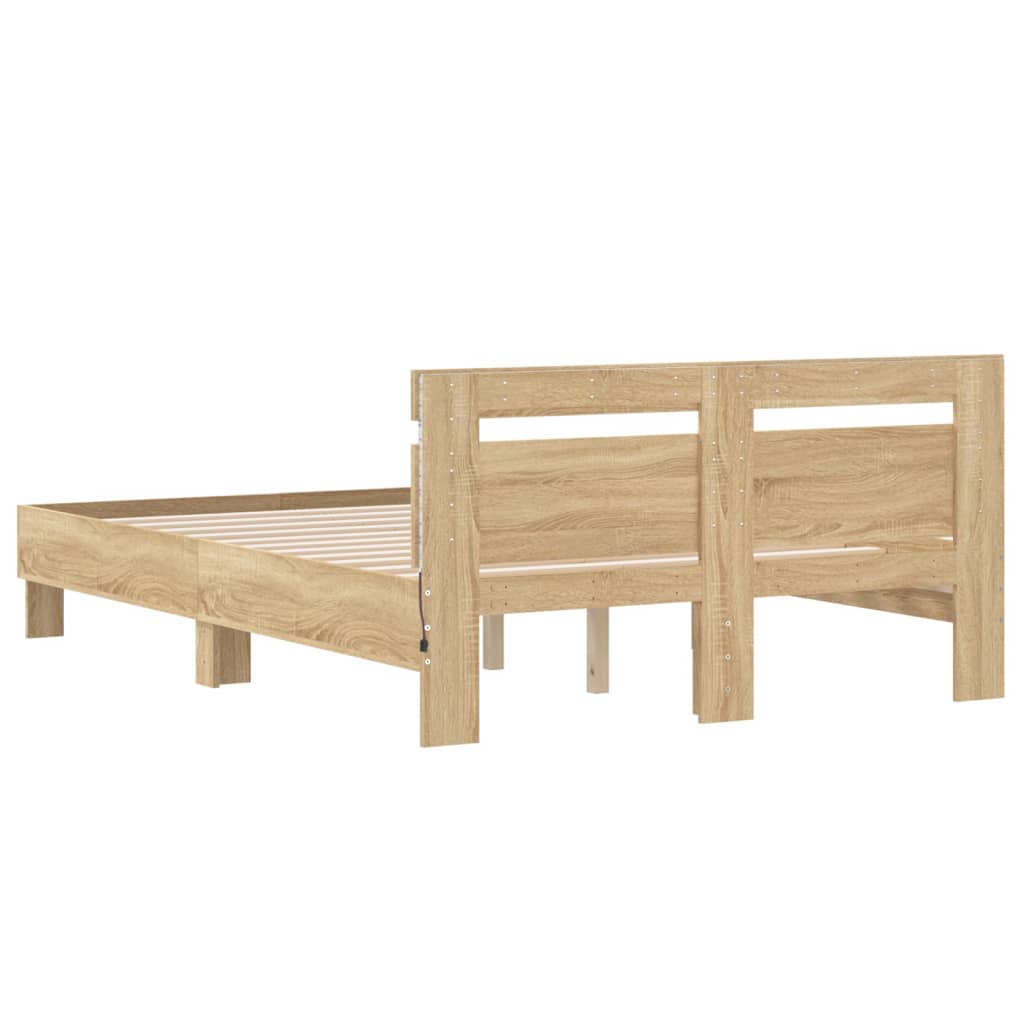 Bed Frame | Sonoma oak | Engineered wood | Small Double | Bed Frame