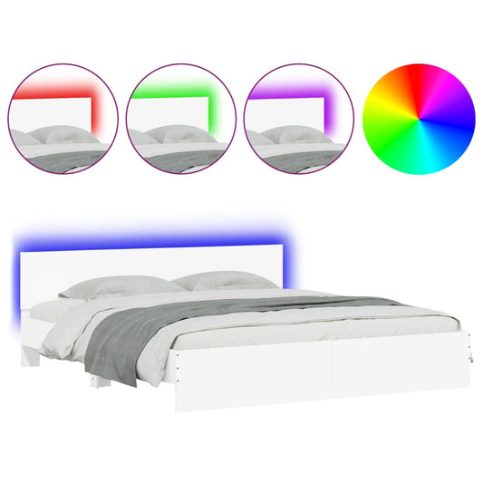 Bed Frame | White | Engineered wood, Plywood | Super King | Bed Frame