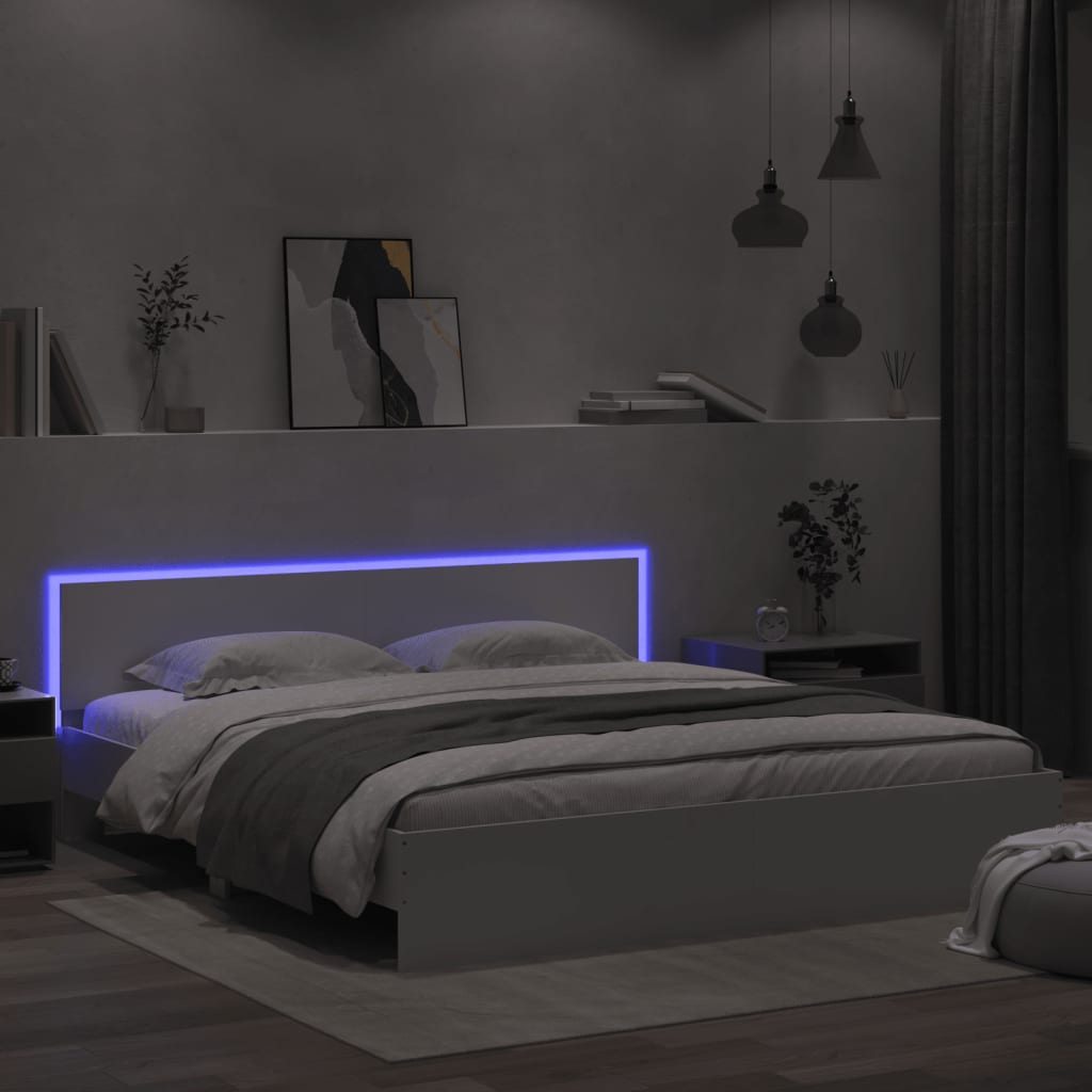 Bed Frame | White | Engineered wood, Plywood | Super King | Bed Frame