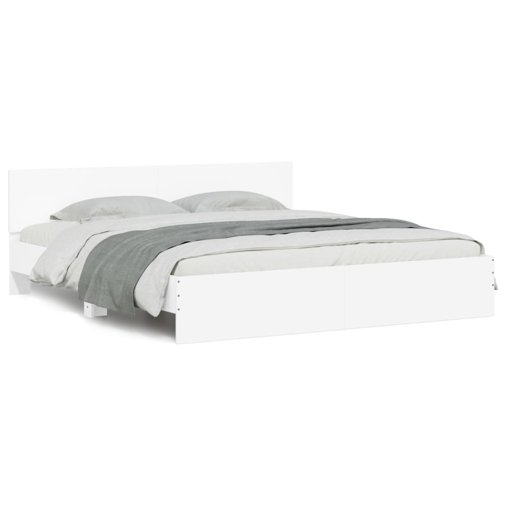Bed Frame | White | Engineered wood, Plywood | Super King | Bed Frame