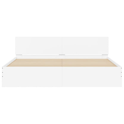 Bed Frame | White | Engineered wood, Plywood | Super King | Bed Frame