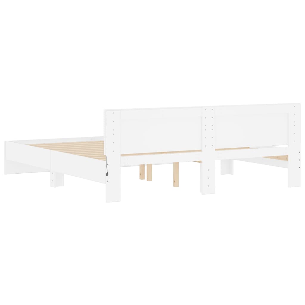 Bed Frame | White | Engineered wood, Plywood | Super King | Bed Frame
