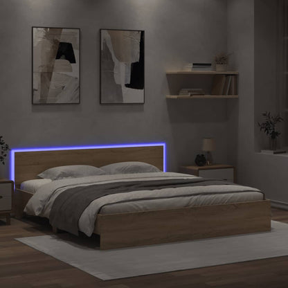 Bed Frame | Sonoma oak | Engineered wood | Super King | Bed Frame