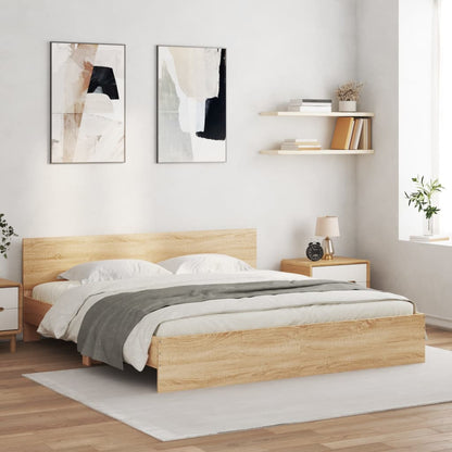 Bed Frame | Sonoma oak | Engineered wood | Super King | Bed Frame
