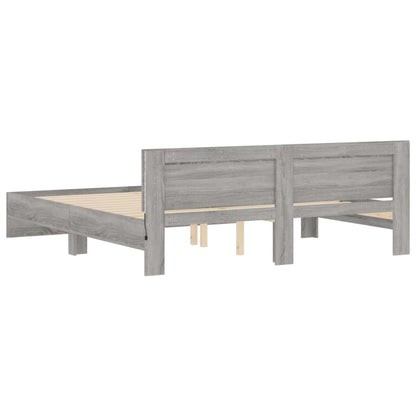 Bed Frame | Grey Sonoma | Engineered wood, Plywood | Super King