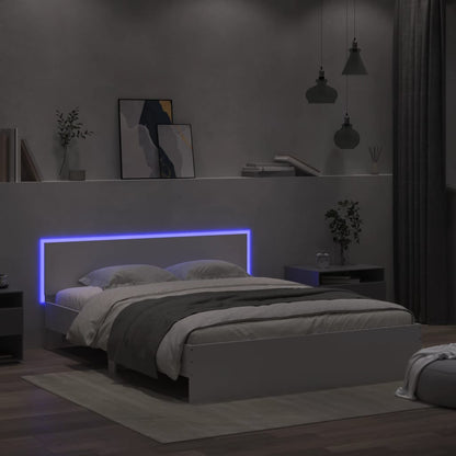 Bed Frame | White | Engineered Wood, Plywood | King Size | Modern