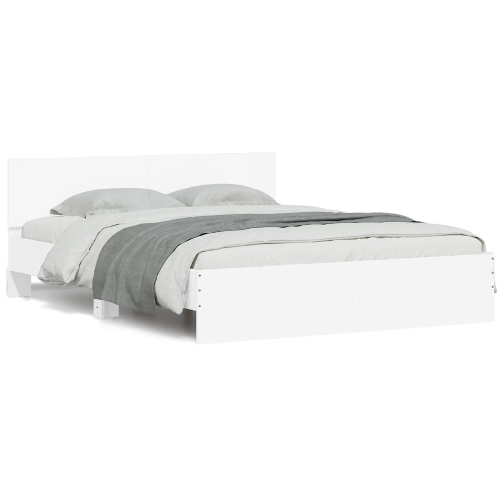 Bed Frame | White | Engineered Wood, Plywood | King Size | Modern