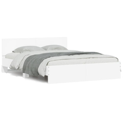 Bed Frame | White | Engineered Wood, Plywood | King Size | Modern