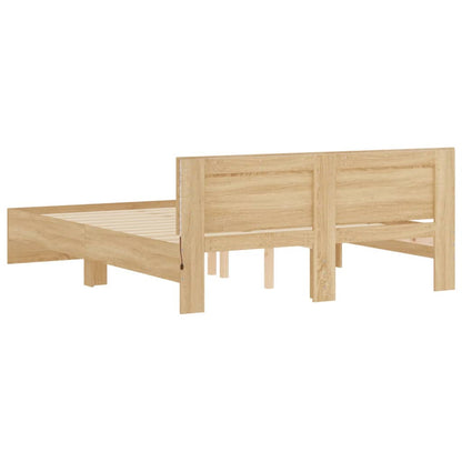 Bed Frame | Sonoma oak | Engineered wood | Double | Bed Frame