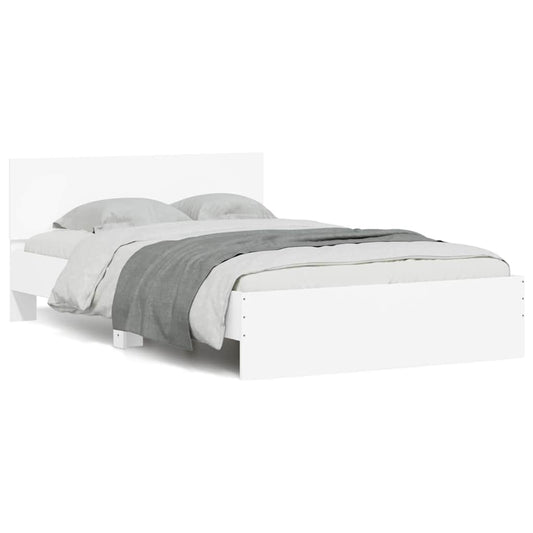 Bed Frame | White | Engineered wood, Plywood | 140 x 200 cm | Bed Frame
