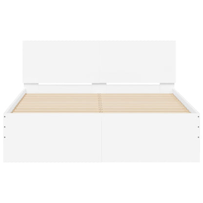 Bed Frame | White | Engineered wood, Plywood | Double | Bed Frame
