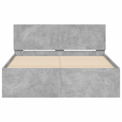Bed Frame | Concrete Grey | Engineered wood, Plywood | Double | Bed Frame