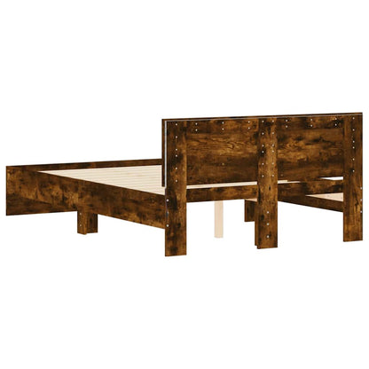 Bed Frame | Smoked oak | Engineered wood, plywood | Double | Bed Frame