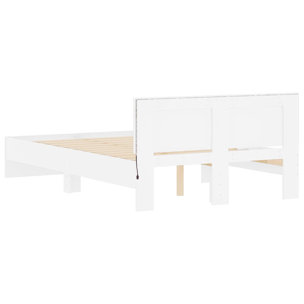 Bed Frame | White | Engineered wood, Plywood | Double | Bed Frame