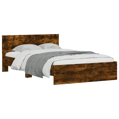 Bed Frame | Smoked oak | Engineered wood, plywood | 140x190 cm