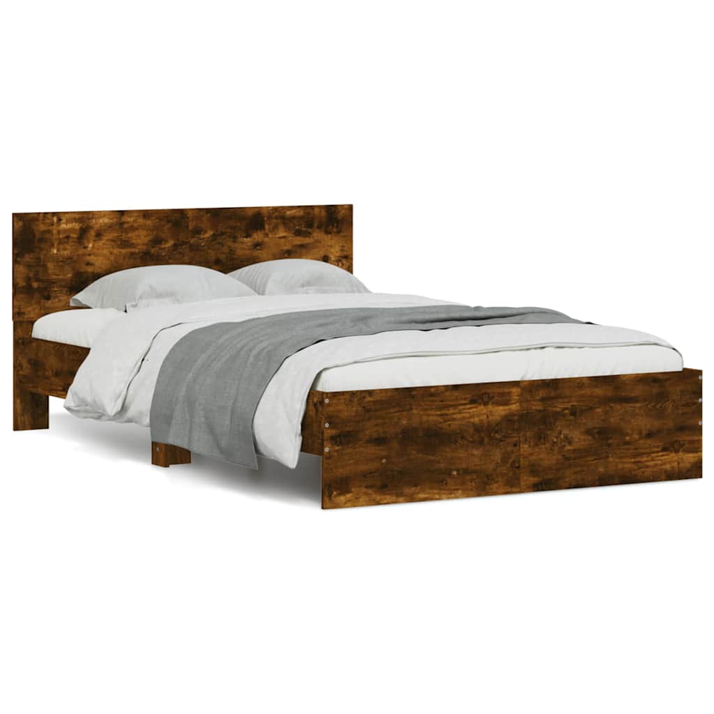 Bed Frame | Smoked oak | Engineered wood, plywood | 140x190 cm