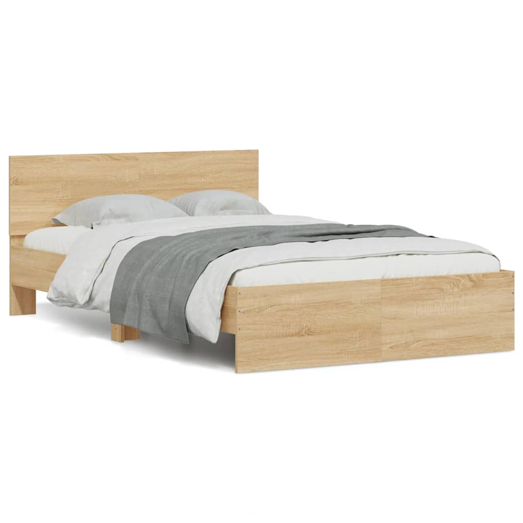 Bed Frame | Sonoma Oak | Engineered Wood | Double | Bed Frame