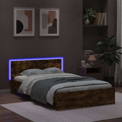 Bed Frame | Smoked Oak | Engineered Wood, Plywood | Small Double